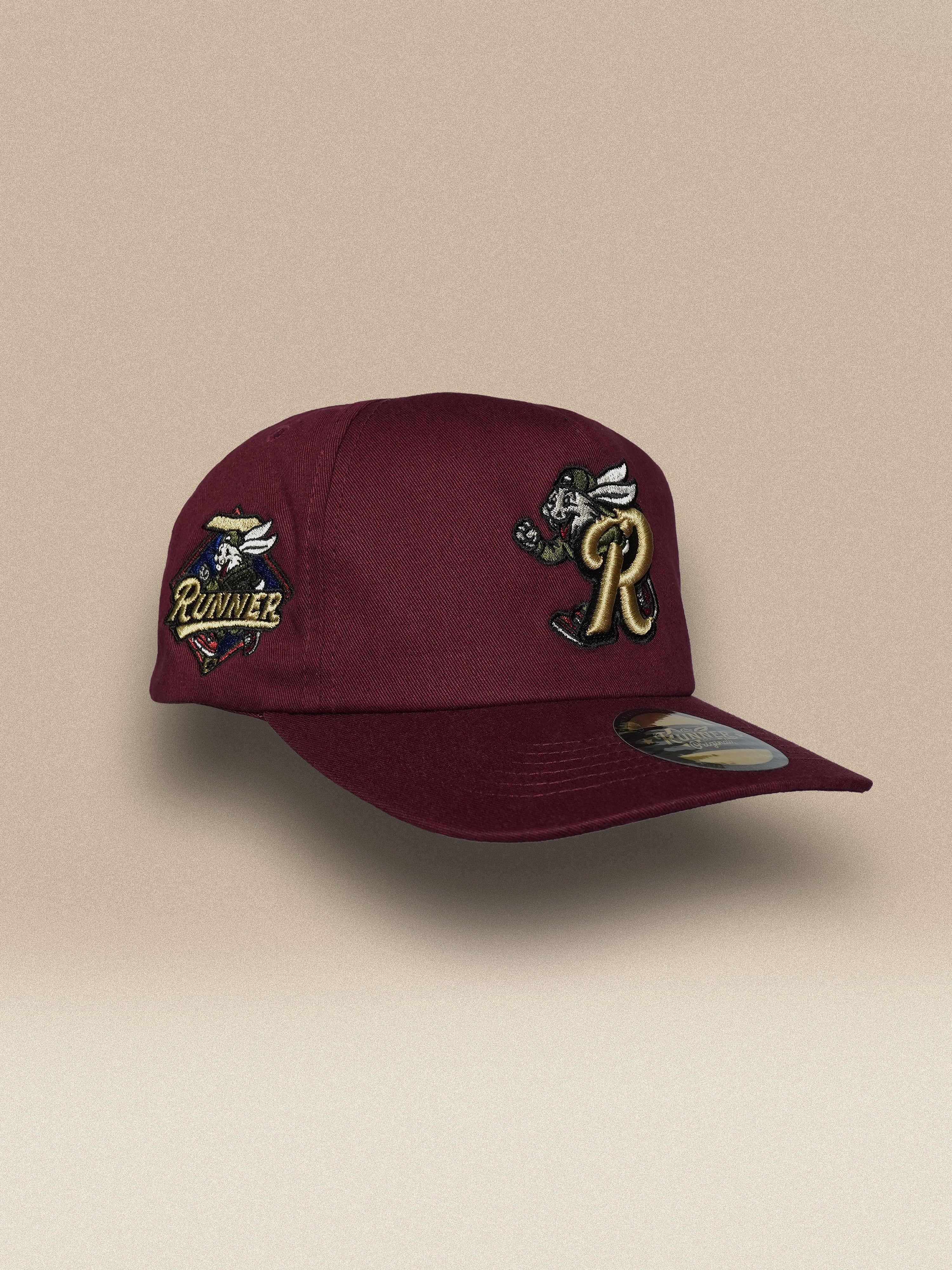 Vintage Unstructured Snapback "OG" • Wine