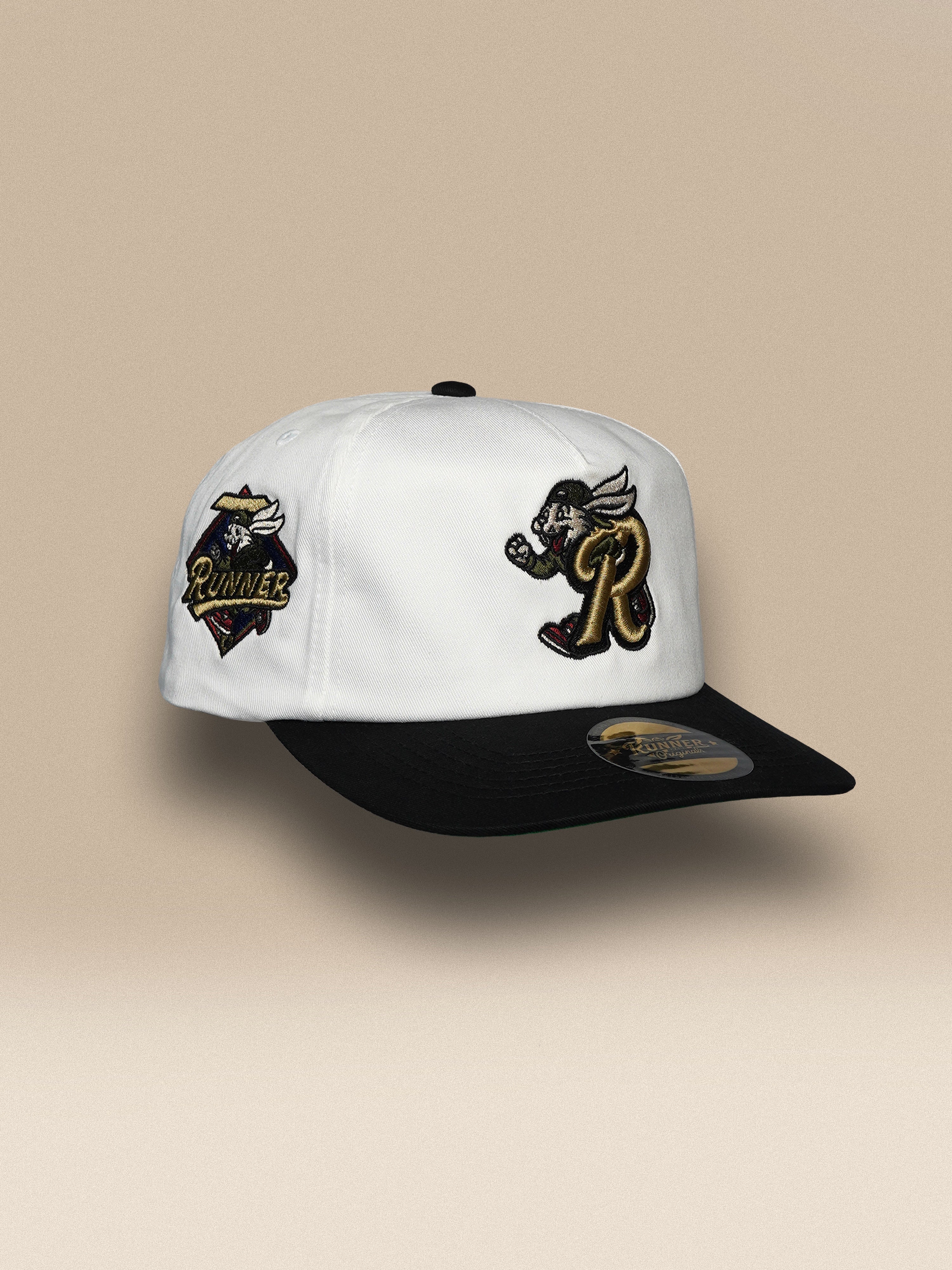 Vintage Unstructured Snapback "OG" • White